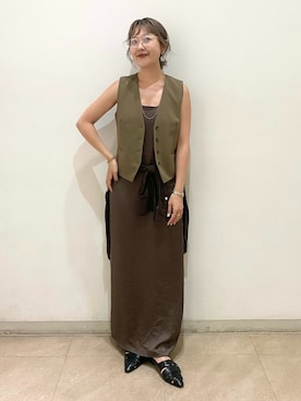 「LE TALON（ルタロン）のアイテム」を使った、mayoさん（レディース・163cm）の夏コーディネート