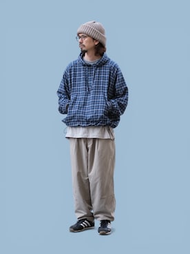 「crepuscule（クレプスキュール）のアイテム」を使った、shoさん（メンズ・173cm）の春コーディネート