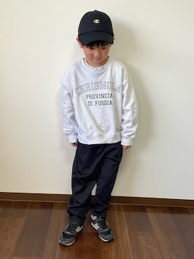 「マイベストコーデ2022」｜「アイテム（チノパンツ）」を使った、aytさん（キッズ・110cm）の冬コーディネート
