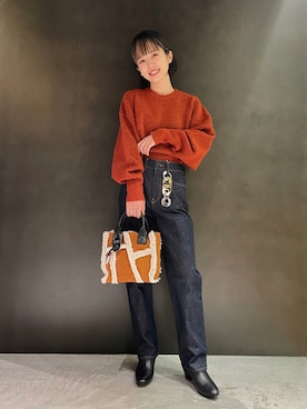 「ディーゼル」｜「アイテム（財布/小物）」を使った、ingmさん（レディース・160cm）の秋コーディネート