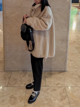 「J by blue（ジェイバイブルー）のアイテム（その他アウター）」を使った、kanaeさん（レディース・160cm）の冬コーディネート