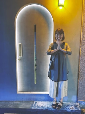 「mame（マメ）のアイテム（パンツ）」を使った、ゆずちんさん（レディース・167cm）の夏コーディネート