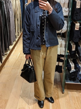 「THE SHINZONE（ザ　シンゾーン）のハイウエストチノパンツ（チノパンツ）」を使った、kさん（レディース・159cm）の春コーディネート