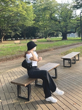 「公園コーデ」｜niniさん（レディース・158cm）の秋コーディネート