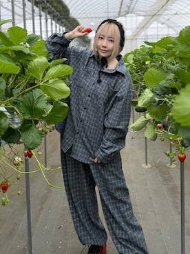 「PUNYUS（プニュズ）のアイテム」を使った、うみをさん（レディース・162cm）の夏コーディネート