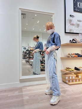 「ラメシューズ」｜WA浜松市野店さん（レディース・163cm）の秋コーディネート