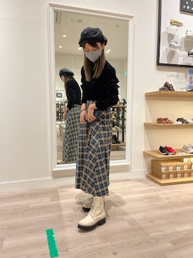 「オリエンタルトラフィック」｜「アイテム（トレンチコート）」を使った、WA浜松市野店さん（レディース・163cm）の秋コーディネート