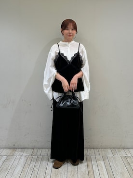「KBF（ケイビーエフ）のアイテム（その他シューズ）」を使った、さきさん（レディース・153cm）の秋コーディネート