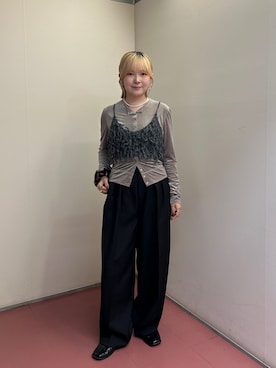 「アイテム（その他トップス）」を使った、さきさん（レディース・153cm）の秋コーディネート