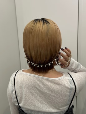 「アイテム（その他ヘアアクセサリー）」を使った、さきさん（レディース・153cm）の秋コーディネート