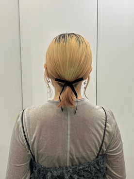 「アイテム（ヘアゴム）」を使った、さきさん（レディース・153cm）の秋コーディネート
