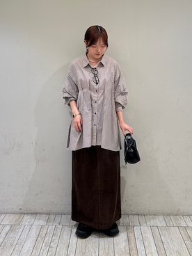 「KBF（ケイビーエフ）のアイテム」を使った、さきさん（レディース・153cm）の秋コーディネート