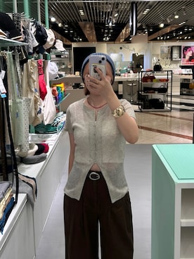 「アイテム（バングル/リストバンド）」を使った、さきさん（レディース・153cm）の秋コーディネート