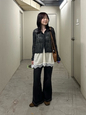「KBF（ケイビーエフ）のアイテム（トップス）」を使った、さきさん（レディース・153cm）の秋コーディネート