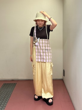「アイテム（ヘアピン）」を使った、さきさん（レディース・153cm）の秋コーディネート