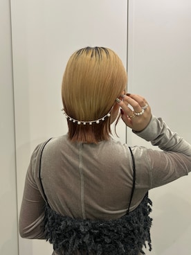 「アイテム（その他ヘアアクセサリー）」を使った、さきさん（レディース・153cm）の秋コーディネート
