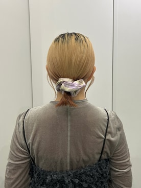 「アイテム（ヘアゴム）」を使った、さきさん（レディース・153cm）の秋コーディネート