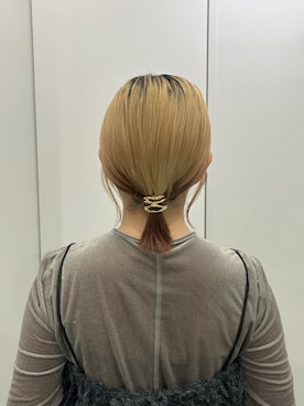 「アイテム（ヘアゴム）」を使った、さきさん（レディース・153cm）の秋コーディネート
