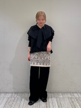 「KBF（ケイビーエフ）のアイテム（アクセサリー）」を使った、さきさん（レディース・153cm）の冬コーディネート