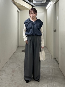 「KBF（ケイビーエフ）のアイテム（シューズ）」を使った、さきさん（レディース・153cm）の春コーディネート