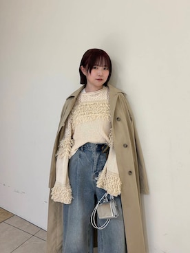 「アイテム（財布）」を使った、さきさん（レディース・153cm）の冬コーディネート