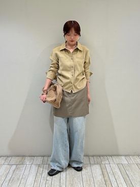 「KBF（ケイビーエフ）のアイテム（パンツ）」を使った、さきさん（レディース・153cm）の夏コーディネート