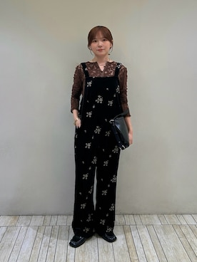 「KBF（ケイビーエフ）のアイテム（カーディガン/ボレロ）」を使った、さきさん（レディース・153cm）の秋コーディネート