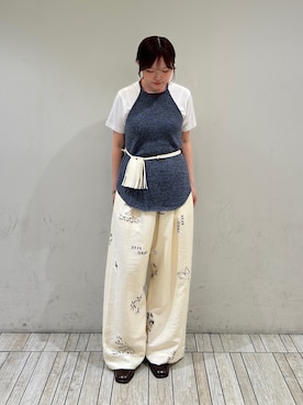 「アイテム（ポーチ）」を使った、さきさん（レディース・153cm）の春コーディネート