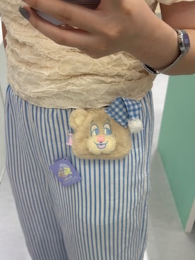 「アイテム（ポーチ）」を使った、さきさん（レディース・153cm）の夏コーディネート
