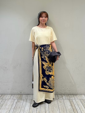 「KBF（ケイビーエフ）のアイテム（帽子）」を使った、さきさん（レディース・153cm）の夏コーディネート