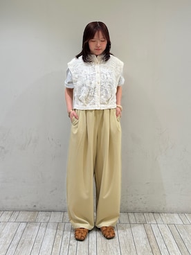 「KBF（ケイビーエフ）のアイテム（シューズ）」を使った、さきさん（レディース・153cm）の春コーディネート