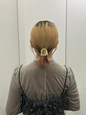 「アイテム（ヘアゴム）」を使った、さきさん（レディース・153cm）の秋コーディネート