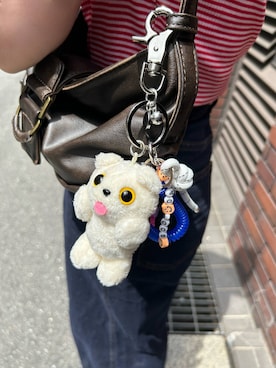 「SMELLY（スメリー）のアイテム（財布/小物）」を使った、さきさん（レディース・153cm）の夏コーディネート