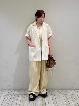 「KBF（ケイビーエフ）のアイテム（アクセサリー）」を使った、さきさん（レディース・153cm）の夏コーディネート