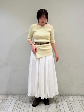 「KBF（ケイビーエフ）のアイテム（シューズ）」を使った、さきさん（レディース・153cm）の春コーディネート