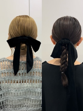 「アイテム（ヘアゴム）」を使った、さきさん（レディース・153cm）の秋コーディネート