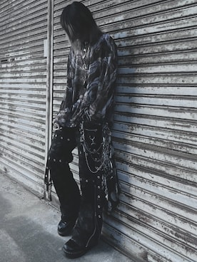 「アイテム（ブーツ）」を使った、なしさん（メンズ・160cm）の秋コーディネート