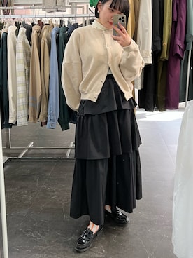 「SIIILON（シーロン）のアイテム」を使った、ぽさん（レディース・155cm）の春コーディネート