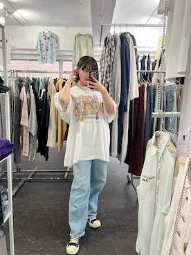 「LILY BROWN（リリーブラウン）のアイテム（アクセサリー）」を使った、ぽさん（レディース・155cm）の春コーディネート