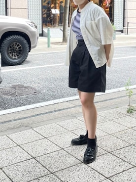 「SIIILON（シーロン）のアイテム」を使った、ぽさん（レディース・155cm）の夏コーディネート