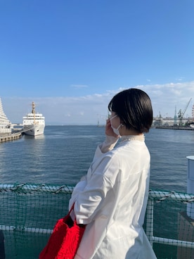 「FROMFIRST musee（フロムファーストミュゼ）のアイテム」を使った、ぽさん（レディース・155cm）の春コーディネート