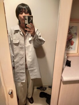 「アイテム（シャツ/ブラウス、シルバー系）」を使った、まささん（メンズ・158cm）の秋コーディネート