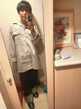 「アイテム（シャツ/ブラウス、シルバー系）」を使った、まささん（メンズ・158cm）の秋コーディネート