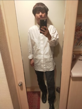 「LiNoH（リノー）のアイテム（ブーツ）」を使った、まささん（メンズ・158cm）の秋コーディネート