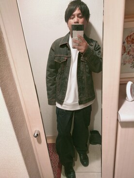 「EDWIN（エドウィン）のアイテム（デニムジャケット）」を使った、まささん（メンズ・159cm）の春コーディネート