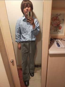 「LiNoH（リノー）のアイテム（パンツ）」を使った、まささん（メンズ・158cm）の夏コーディネート