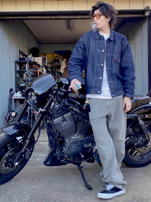 【No.D19】アメカジストリートコーデ　リーバイスデニム565 C-boy Levi's/リーバイス】502 COOL レギュラーテーパード/29507－0858
