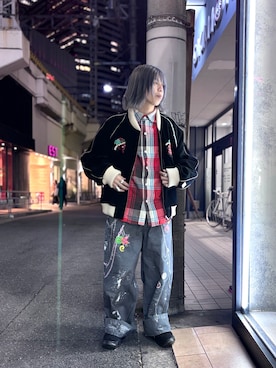 「ROYAL FLASH（ロイヤルフラッシュ）のアイテム」を使った、やなぎさん（メンズ・165cm）の冬コーディネート