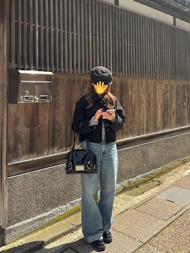 「anyonemore（エニワンモア）のアイテム」を使った、るんコさん（レディース・159cm）の春コーディネート