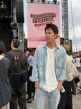 「Ron Herman（ロン ハーマン）のアイテム」を使った、光士さん（メンズ・181cm）の夏コーディネート